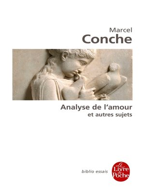 cover image of Analyse de l'amour et autres sujets